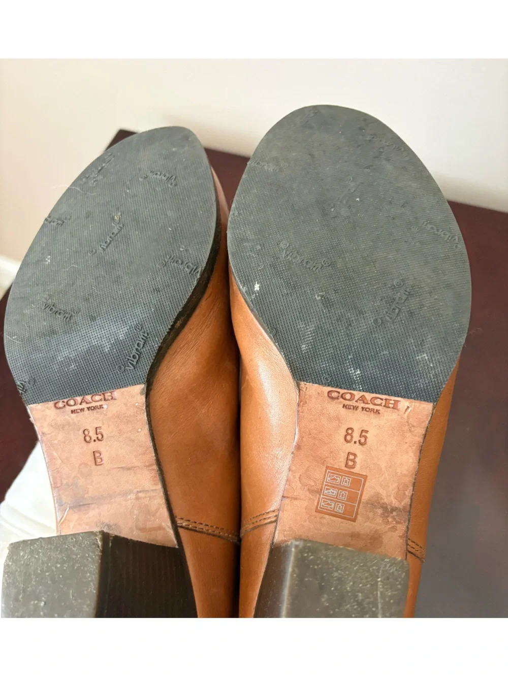 Coach Tan Leather Ankle Booties - Classic Women’s Waldorf ShoeIn Cinnamon Sz 8.5